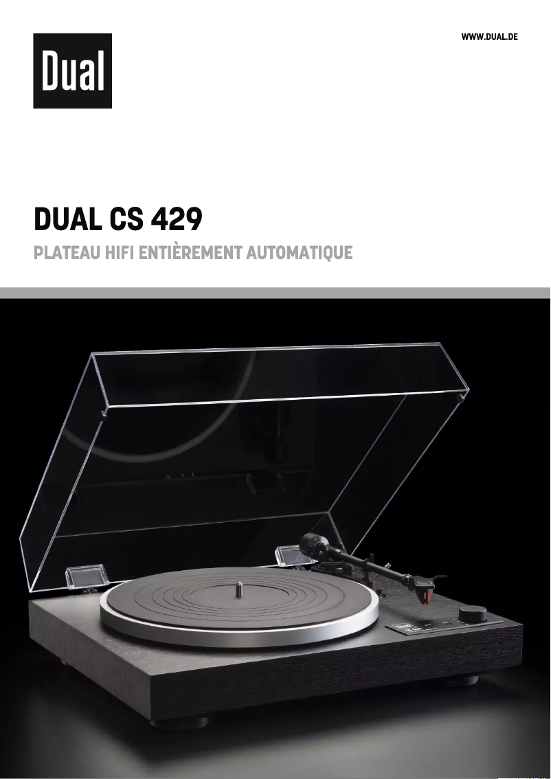 Page 1 de la notice Brochure Dual CS 429
