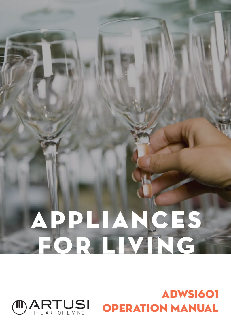 Page 1 de la notice Manuel utilisateur Artusi ADWSI601X