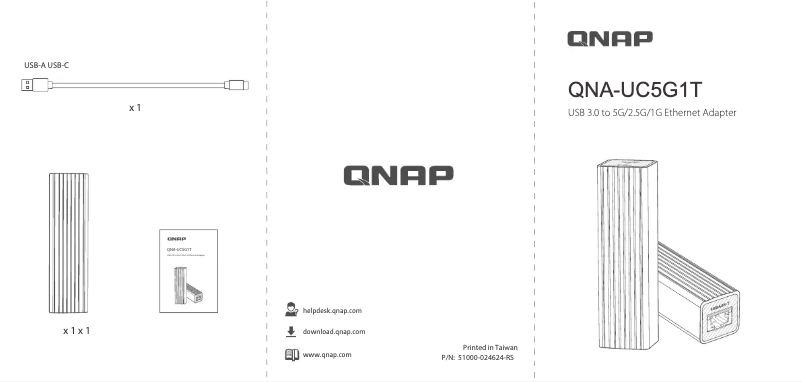 Page 1 de la notice Manuel utilisateur QNAP QNA-UC5G1T