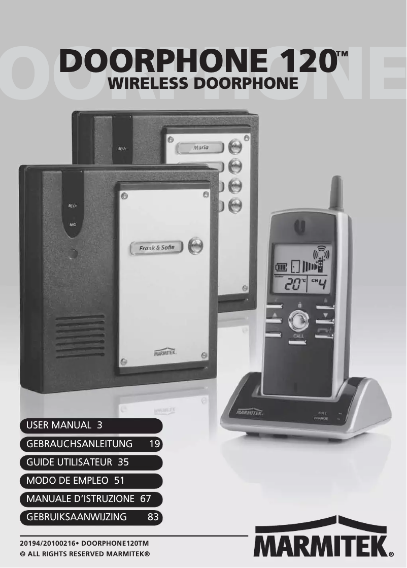 Image de la première page du manuel de l'appareil DoorPhone 124