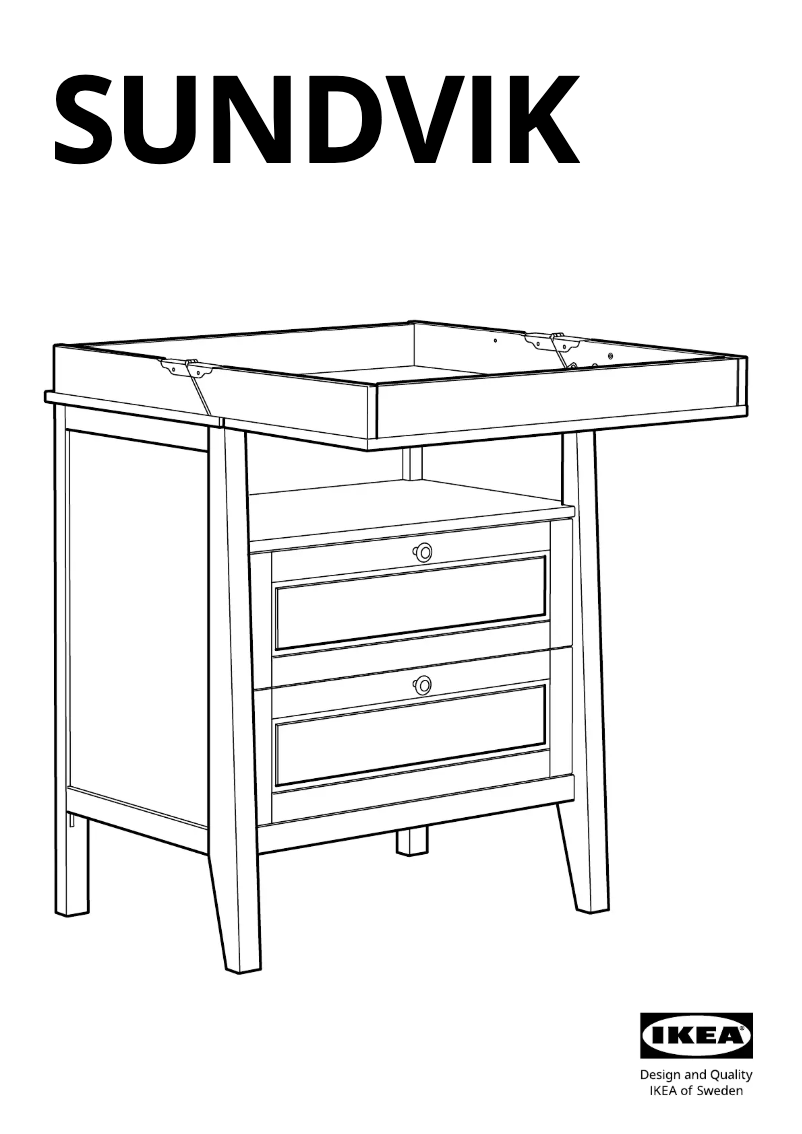 Page 1 de la notice Manuel utilisateur Ikea SUNDVIK 805.765.74