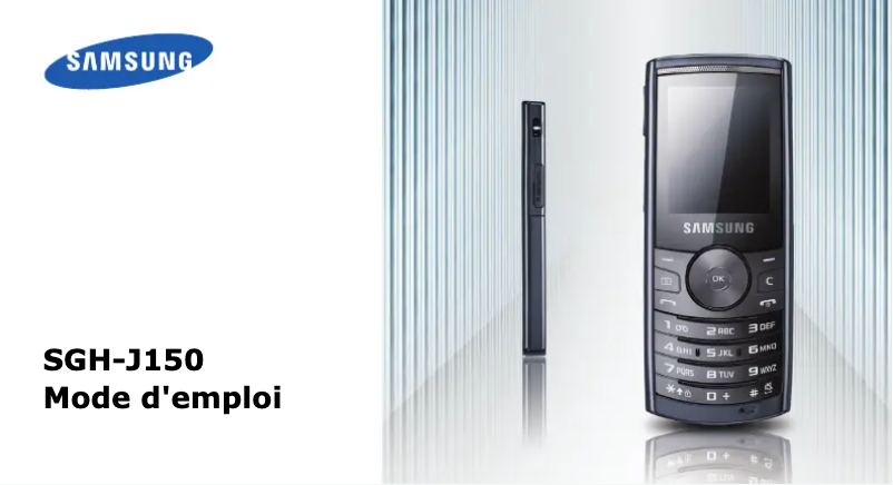 Page 1 de la notice Manuel utilisateur Samsung SGH-J150