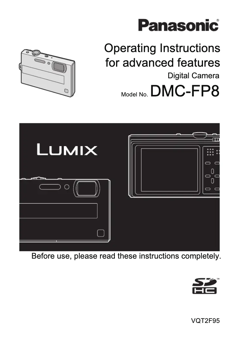Page 1 of the manual User Manual Panasonic Lumix DMC-FP8