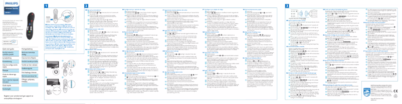 Page 1 of the manual Quick Start Guide Philips SRP3011