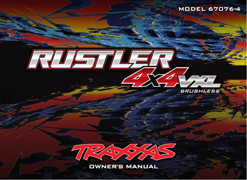 Page 1 de la notice Manuel utilisateur Traxxas Rustler 4X4 VXL
