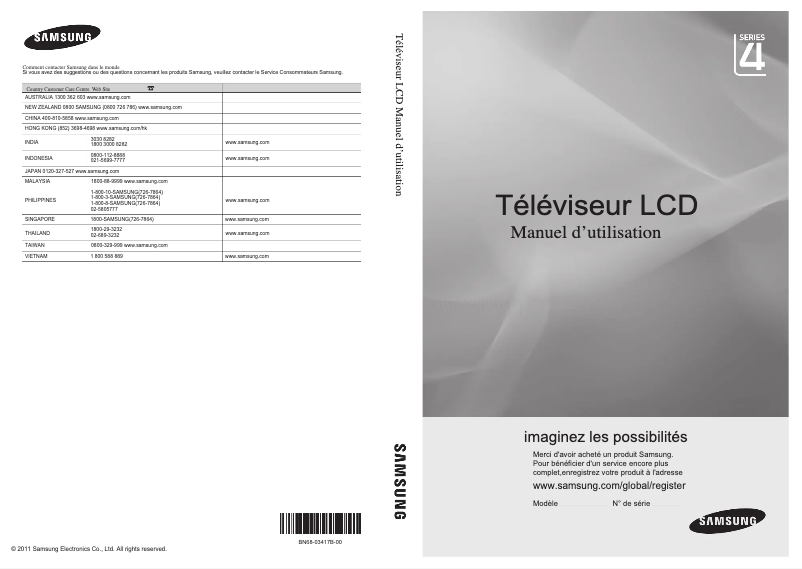 Página 1 del manual Manual de usuario Samsung LA22D400E1R