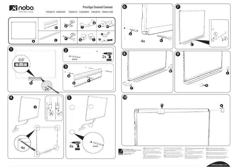 Page 1 de la notice Manuel utilisateur Nobo Prestige 1902676