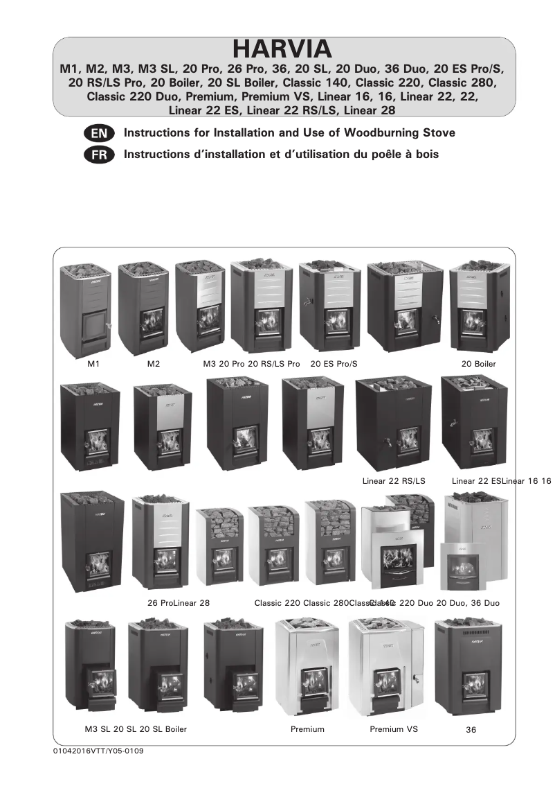 Page 1 of the manual User Manual Harvia Linear 8 WK200C