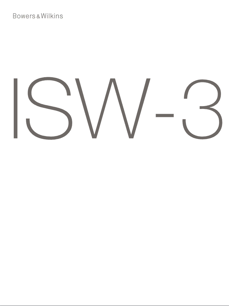 Page 1 de la notice Manuel utilisateur Bowers & Wilkins SA250 Mk2