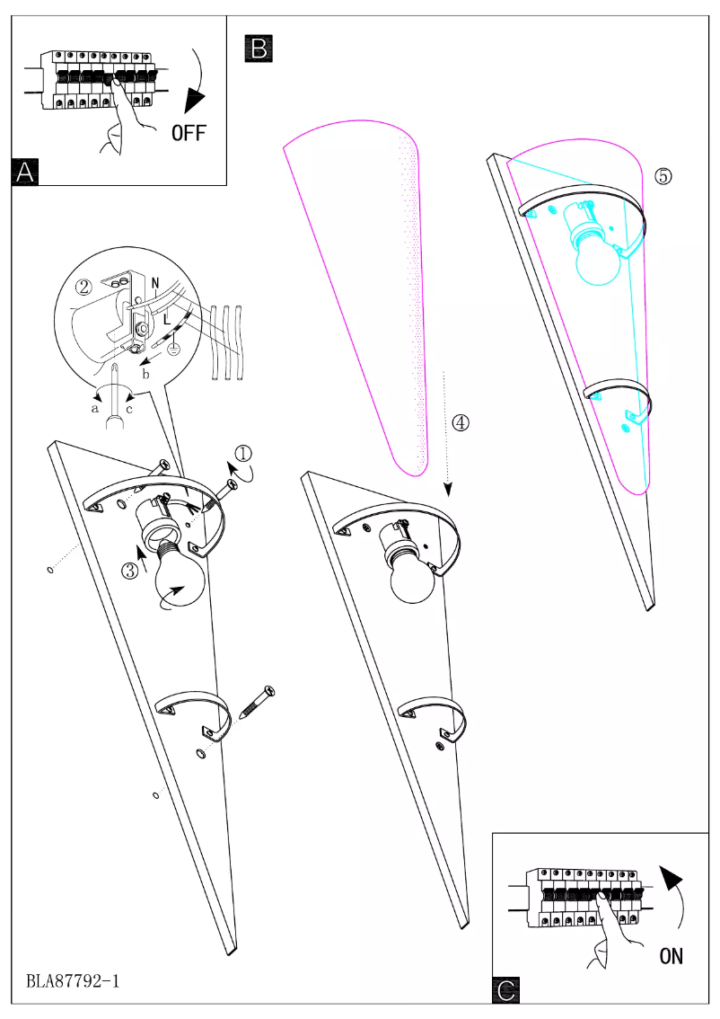 Page 1 de la notice Manuel utilisateur Eglo Pascal 1