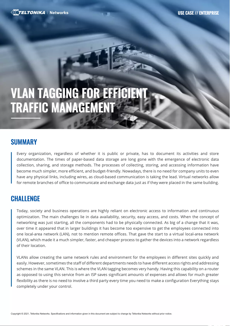 Page 1 de la notice Manuel utilisateur Teltonika RUTX08