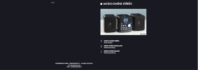 Page 1 de la notice Manuel utilisateur SilverCrest KH 2306