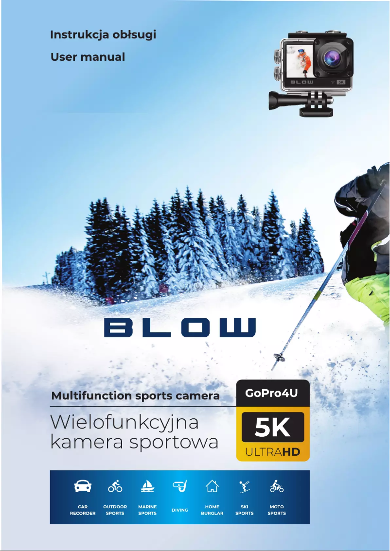 Page 1 de la notice Manuel utilisateur BLOW GoPro4U