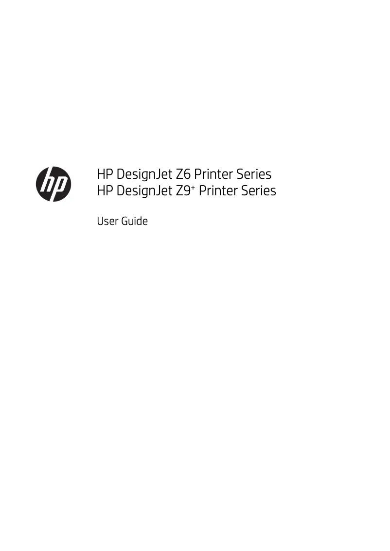 Page n°1 - Manuel utilisateur HP DesignJet HD Pro Z6