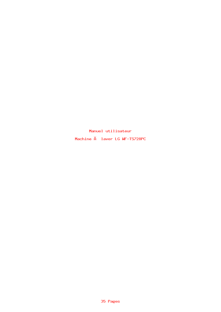 Image de la première page du manuel de l'appareil WF-TS728PC