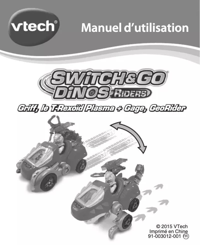 Page 1 of the manual User Manual Vtech T Rexoïd Plasma