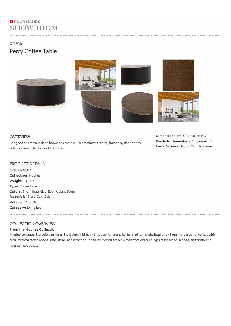 Page 1 de la notice Manuel utilisateur Four Hands CIMP-126