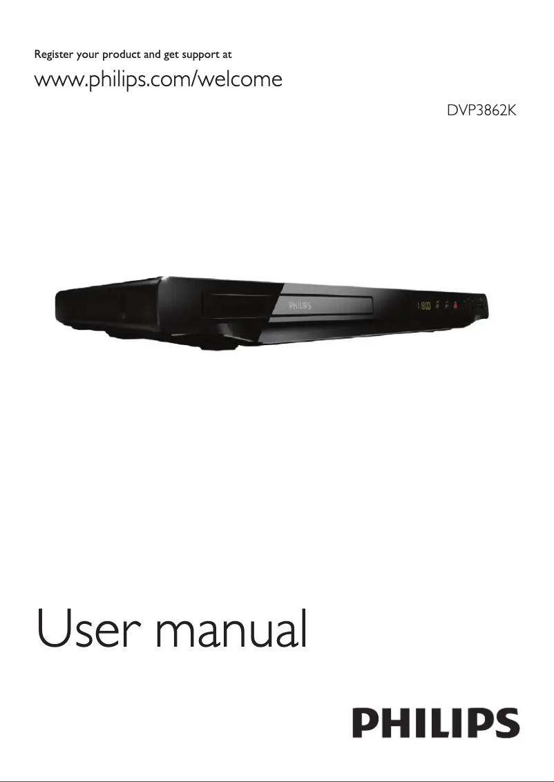 Page n°1 - Manuel utilisateur Philips DVP3862K
