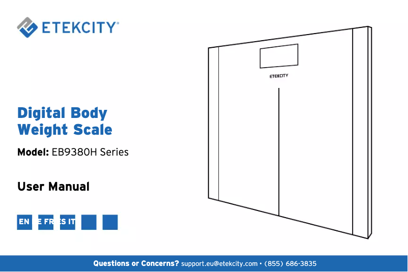 Page 1 de la notice Manuel utilisateur Etekcity EB9380H