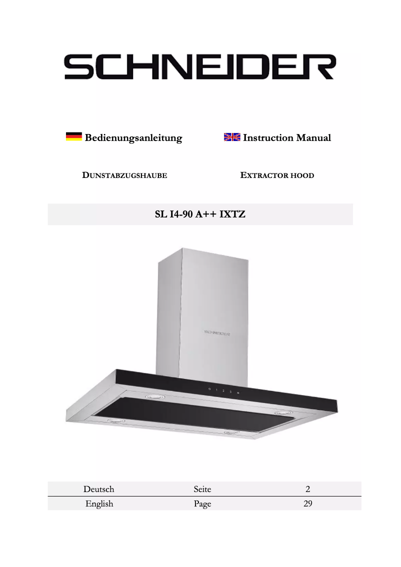 Página 1 del manual Manual de usuario Schneider SL I 4-90 A++ IXTZ