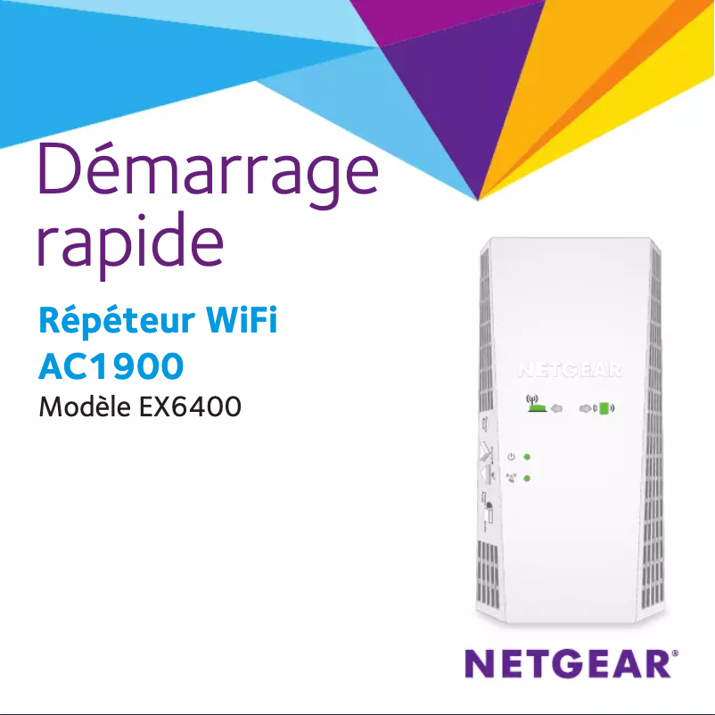 Page 1 de la notice Guide d'installation Netgear EX6400