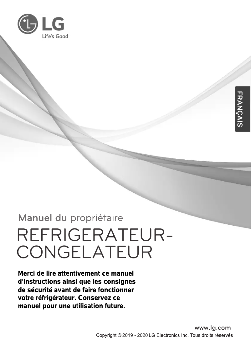 Page 1 de la notice Manuel utilisateur LG GT6031PS