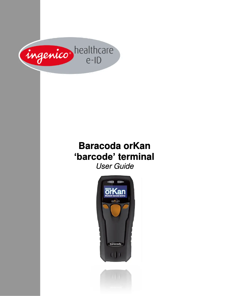 Page 1 of the manual User Manual Baracoda orKan