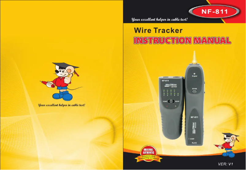 Page 1 de la notice Manuel utilisateur Noyafa NF-811