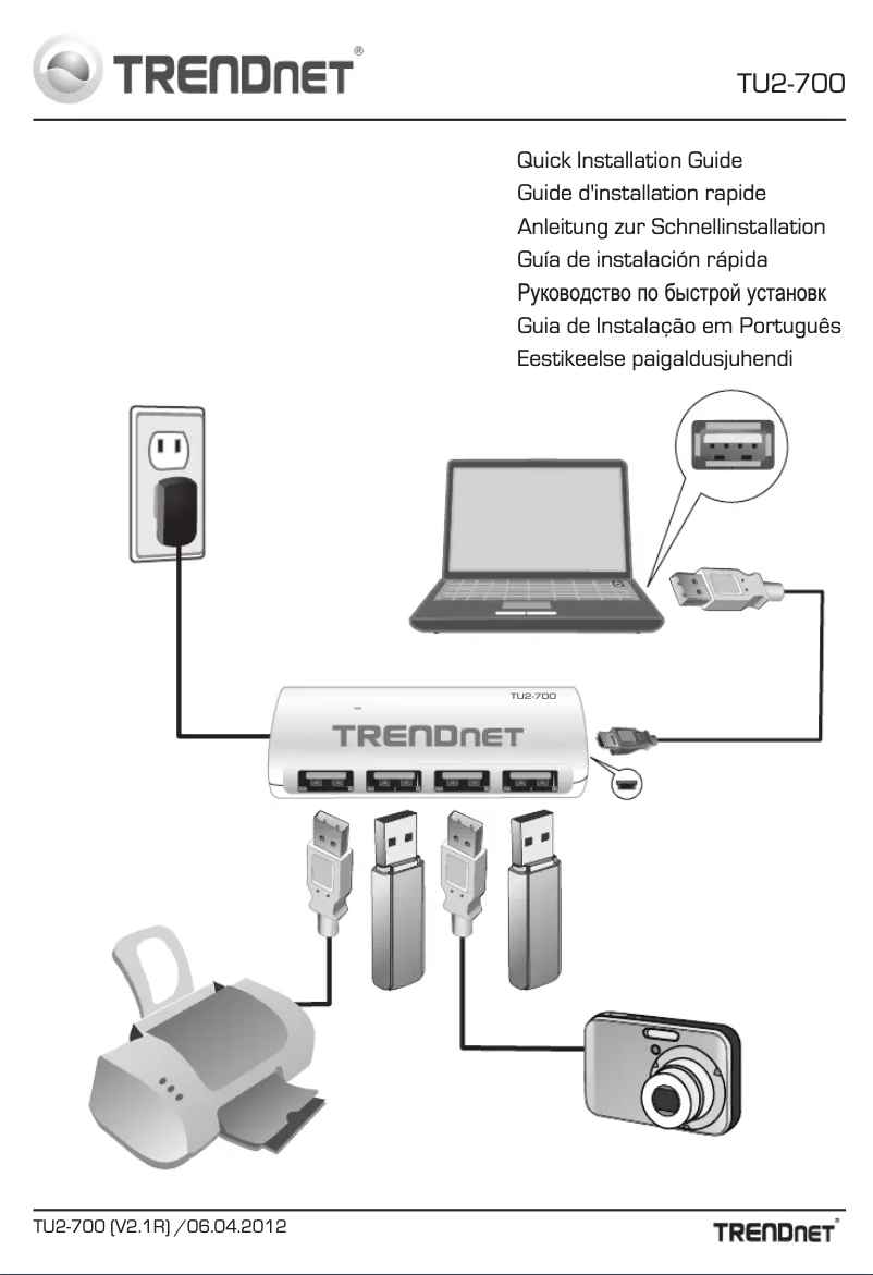 Page 1 de la notice Manuel utilisateur TRENDnet TU2-700
