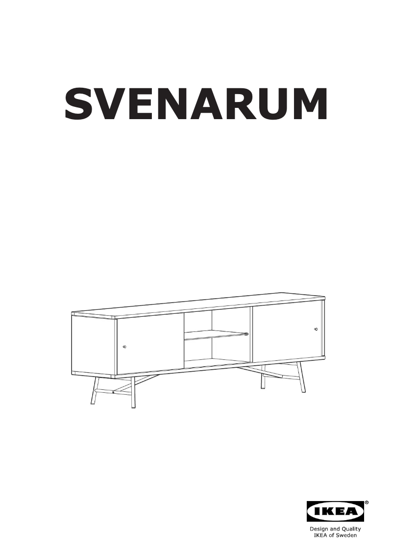 Page 1 de la notice Manuel utilisateur Ikea SVENARUM 305.003.17