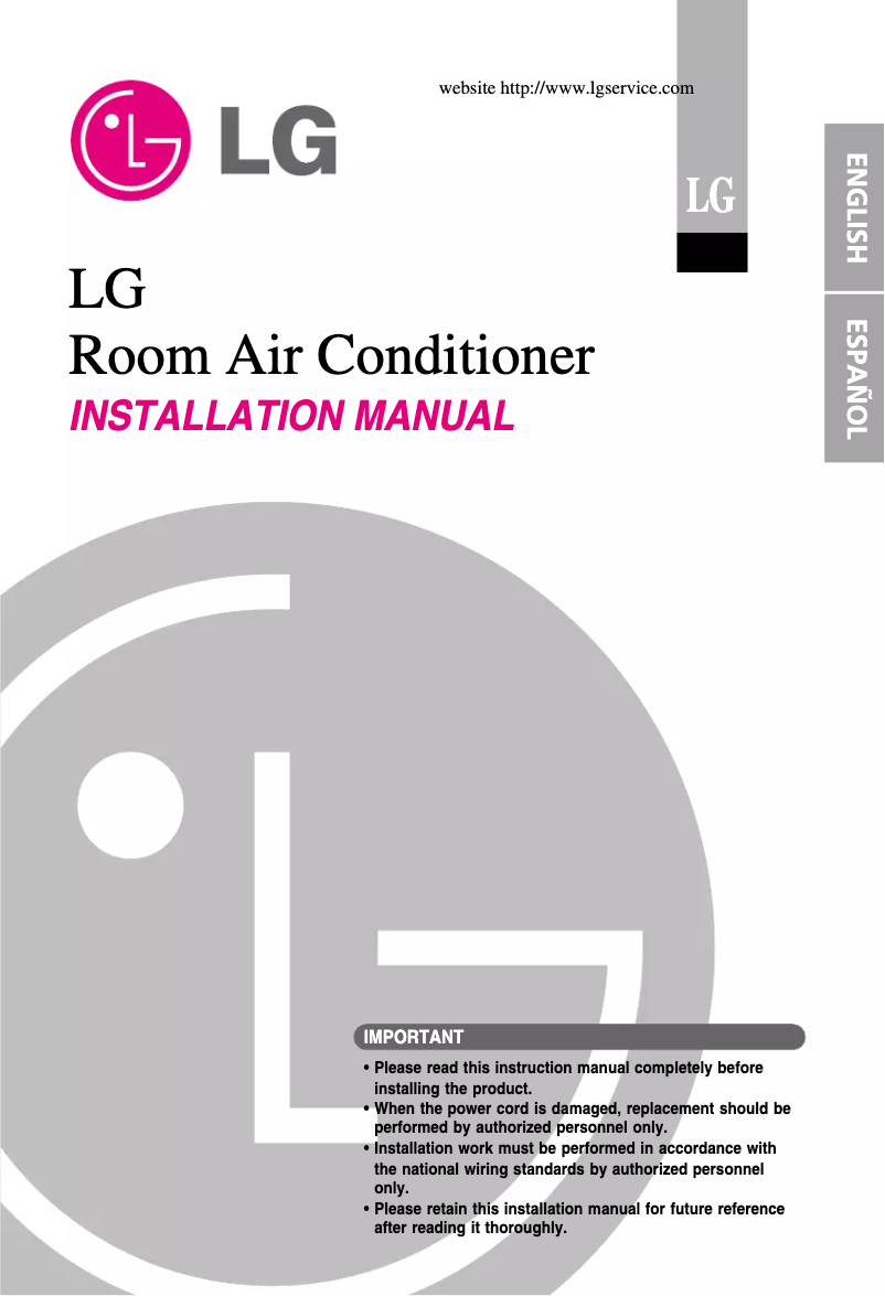 Page 1 de la notice Manuel utilisateur LG LS-H1825HB1