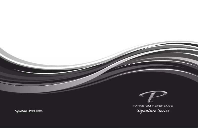 Page 1 de la notice Mode d'emploi Paradigm SUB 1