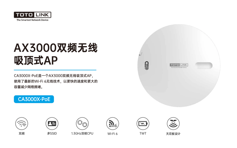 Página 1 del manual Manual de usuario Totolink CA3000X-PoE