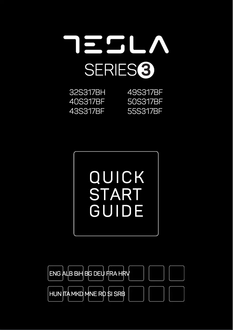 Page 1 de la notice Manuel utilisateur Tesla 43S317BF