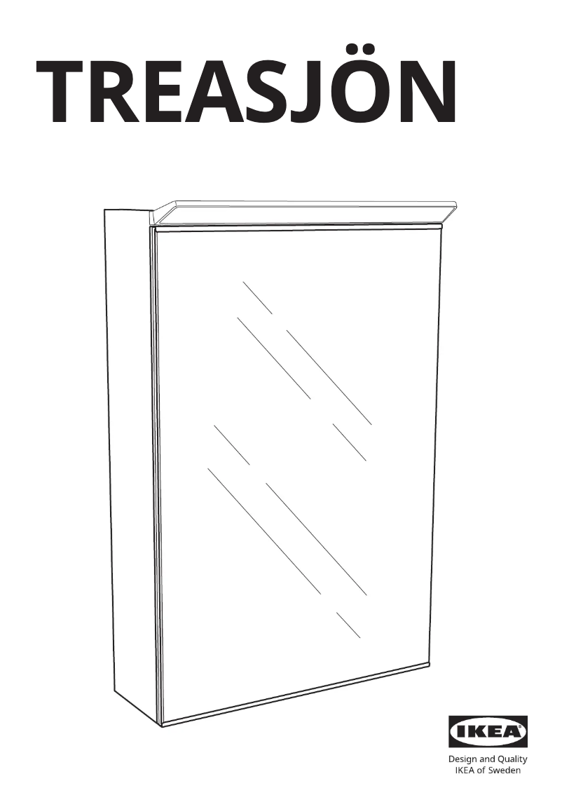 Page 1 de la notice Manuel utilisateur Ikea TREASJÖN 305.800.45