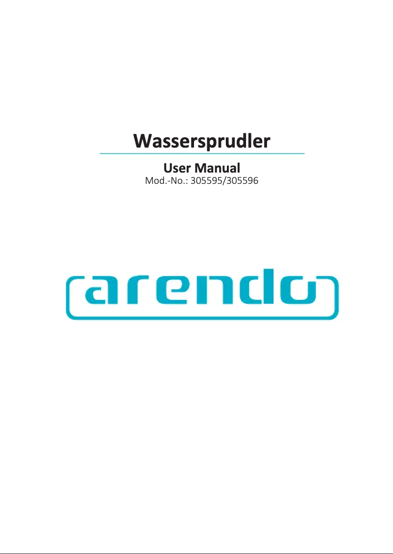Página 1 del manual Manual de usuario Arendo 305595