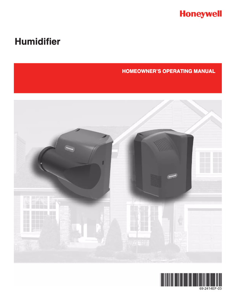 Page 1 de la notice Manuel utilisateur Honeywell TrueEASE HE150