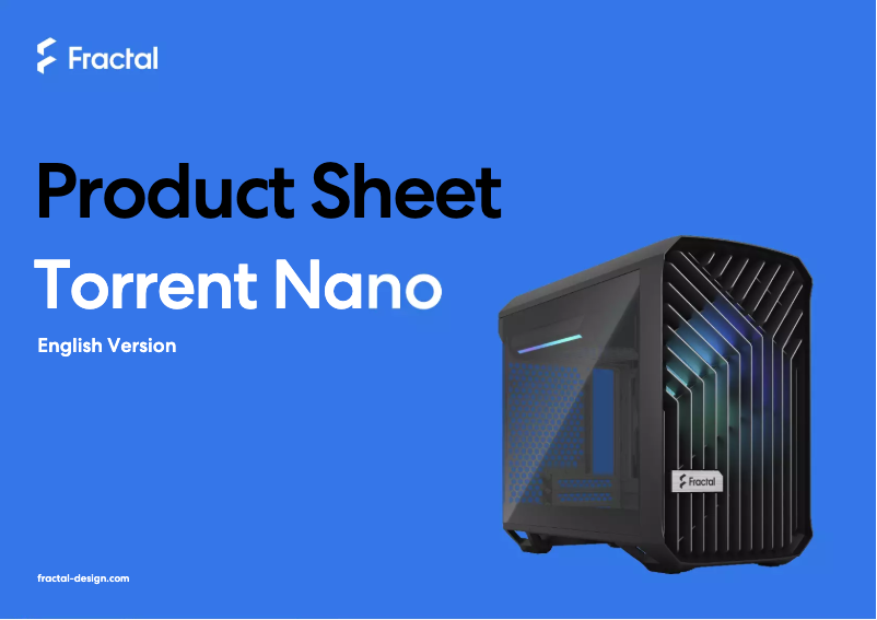 Página 1 del manual Ficha técnica Fractal Design Torrent Nano