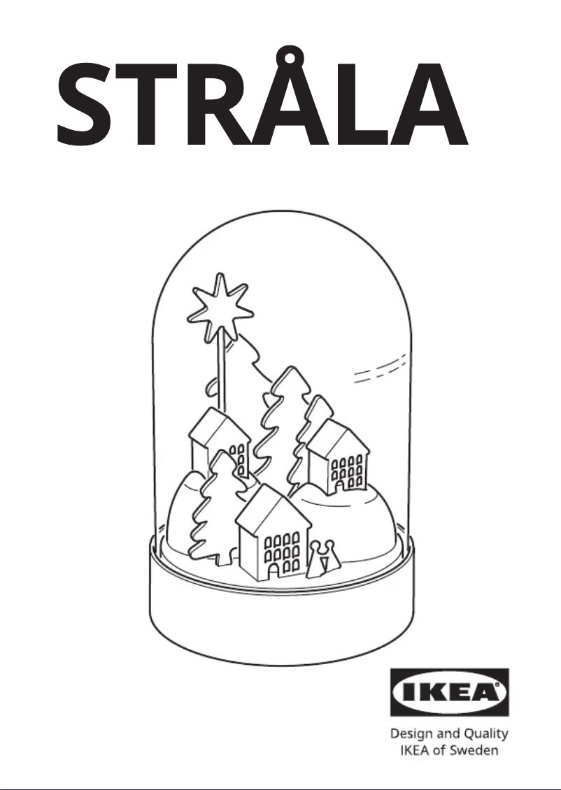 Page 1 de la notice Manuel utilisateur Ikea STRÅLA 205.829.45