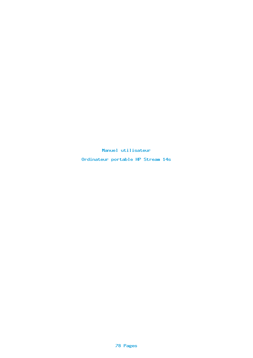 Image de la première page du manuel de l'appareil Stream 14s
