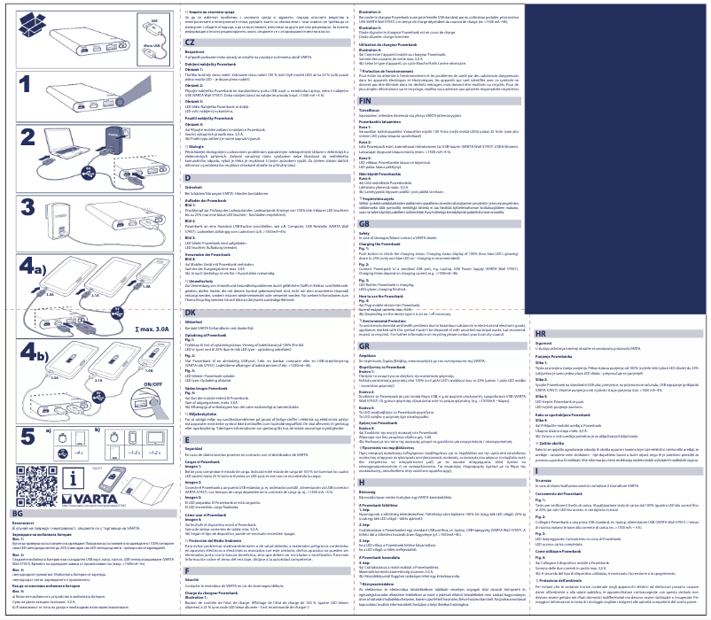 Página 1 del manual Manual de usuario Varta Slim 6000