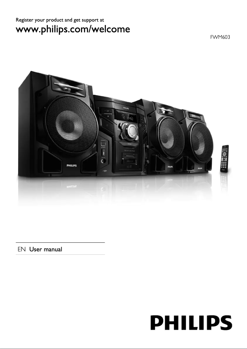 Página 1 del manual Manual de instrucciones Philips FWM603