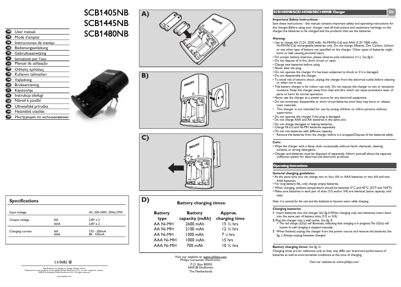 Página 1 del manual Manual de usuario Philips MultiLife SCB1405NB