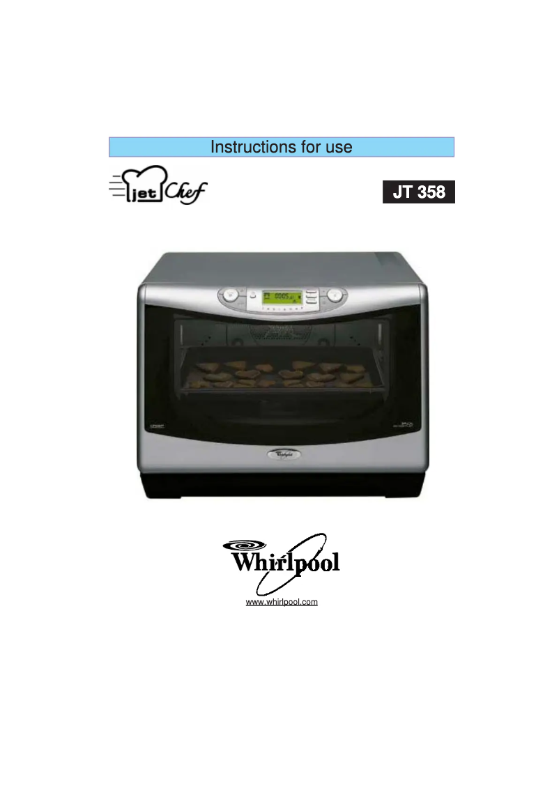 Page 1 de la notice Manuel utilisateur Whirlpool JetChef JT 358