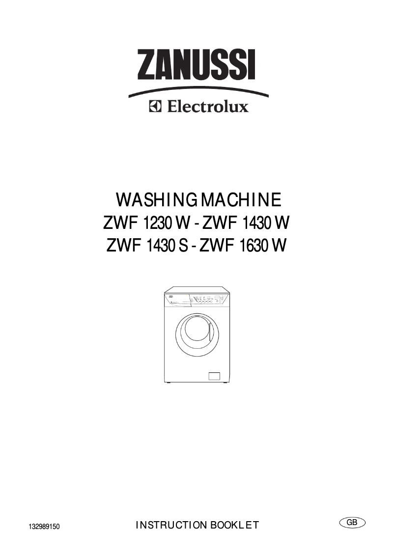 Page 1 de la notice Manuel utilisateur Electrolux EW1430F