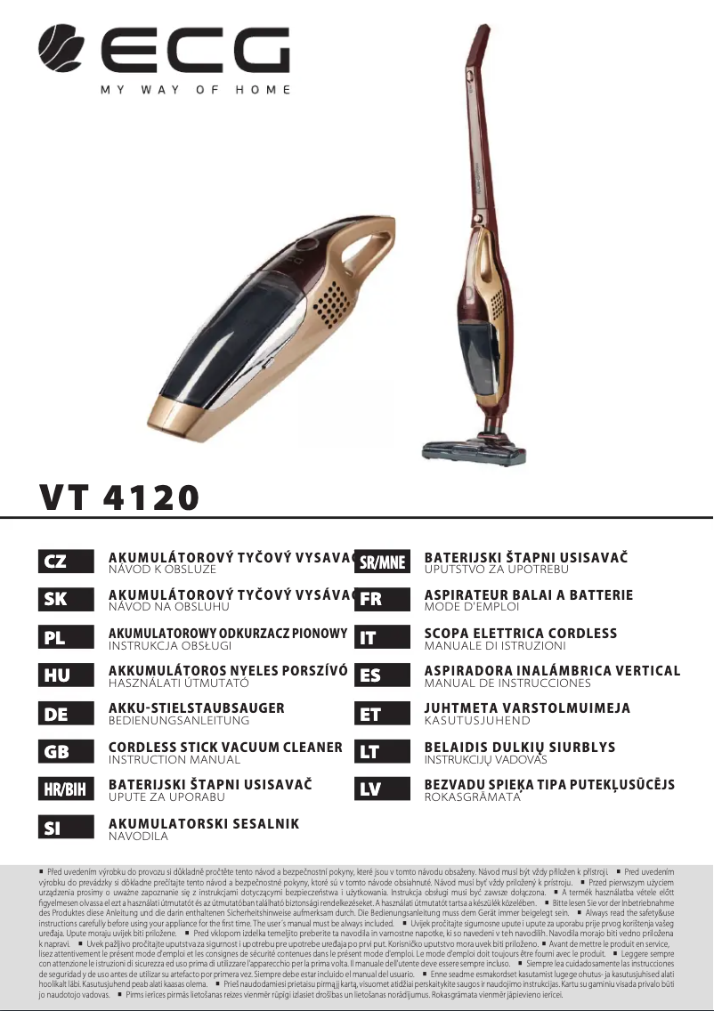 Página 1 del manual Manual de usuario ECG VT 4120 2in1