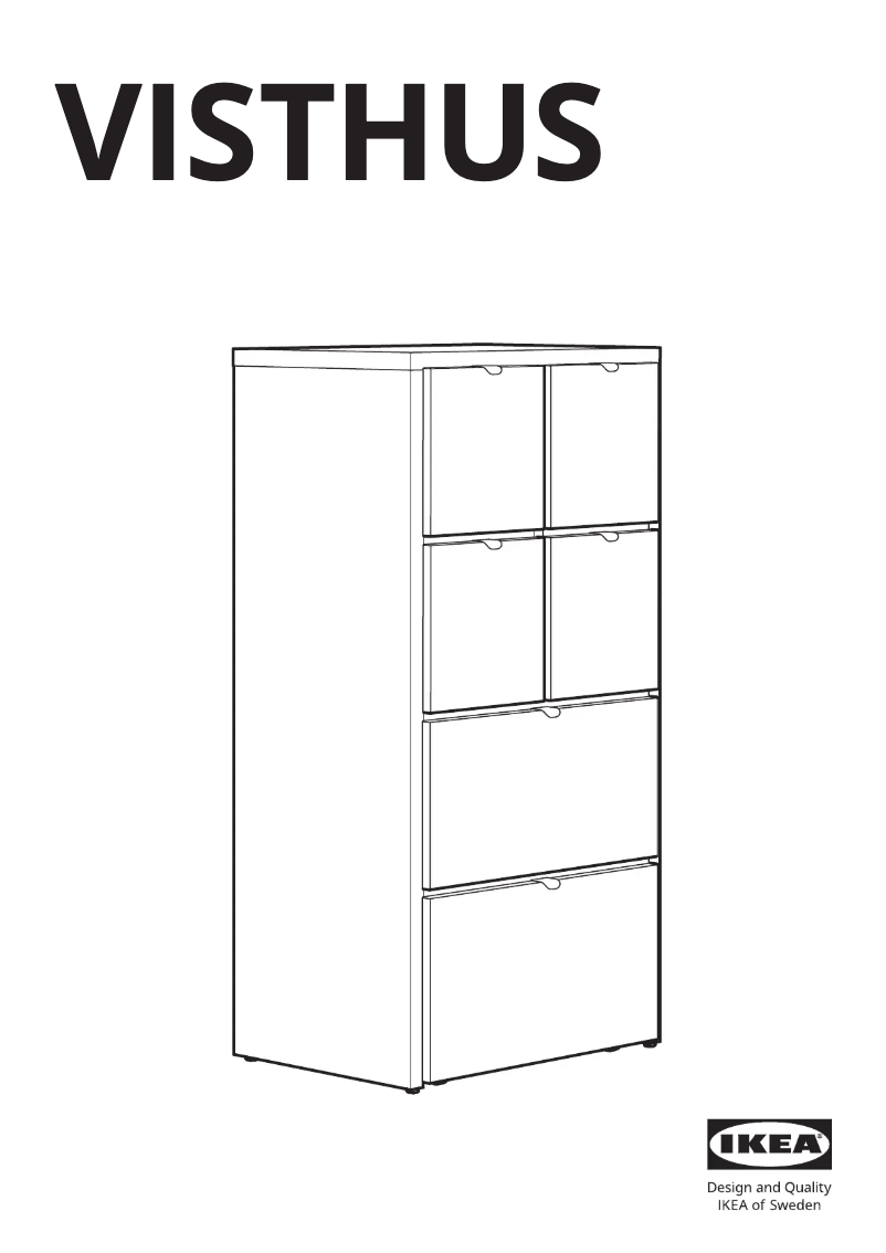 Page 1 de la notice Manuel utilisateur Ikea VISTHUS 404.934.44
