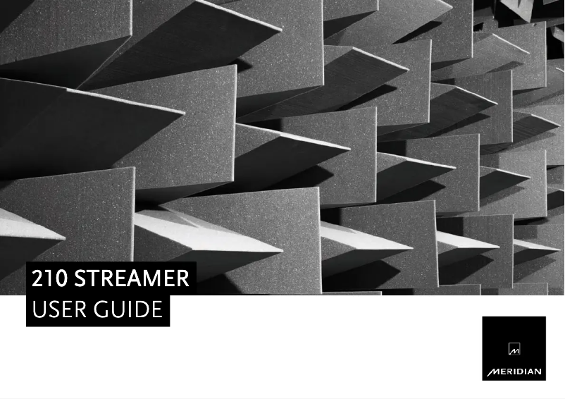 Página 1 del manual Manual de usuario Meridian 210 Streamer