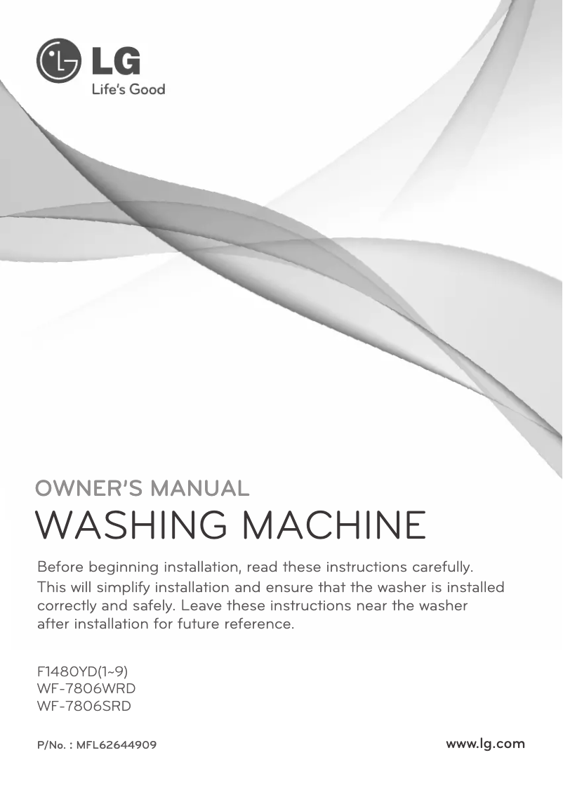 Página 1 del manual Manual de usuario LG F1480YD5