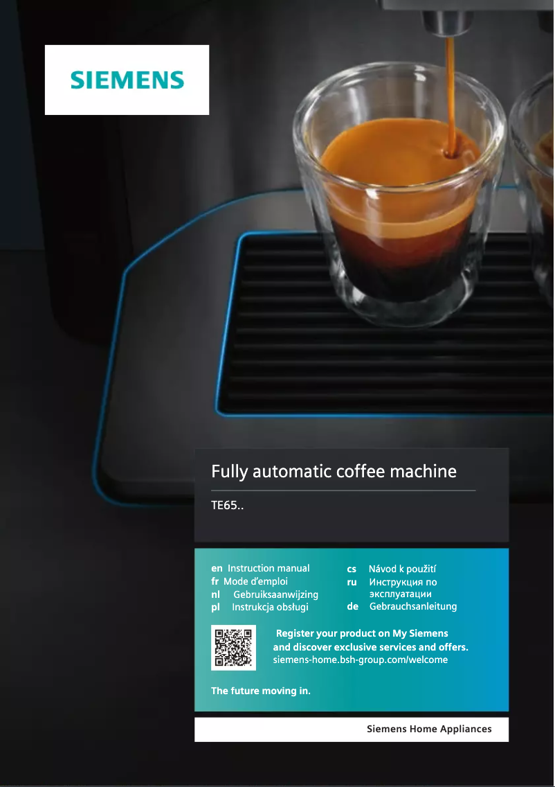 Page 1 de la notice Manuel utilisateur Siemens EQ.6 Plus S300 TE653M19RW